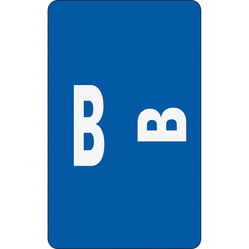 Alpha-Z Color-Coded Second Letter Labels, Letter B, Dark Blue, 100/pack