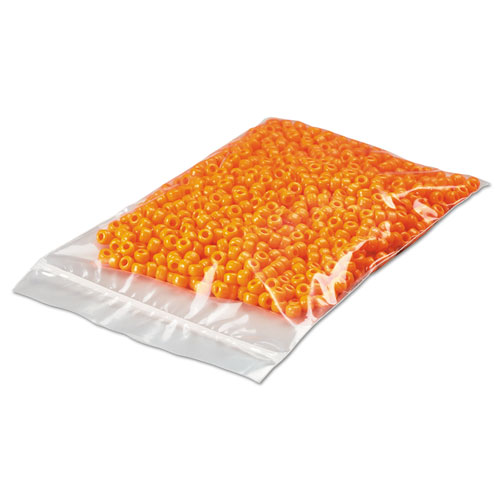 ZIP RECLOSABLE POLY BAGS, 2 MIL, 3" X 4", CLEAR, 1,000/CARTON