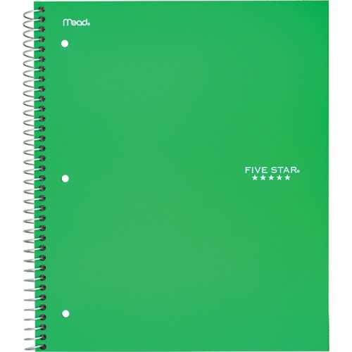 Wirebound Notebook, College Rule, 11 X 8 1/2, 100 Sheets, Green