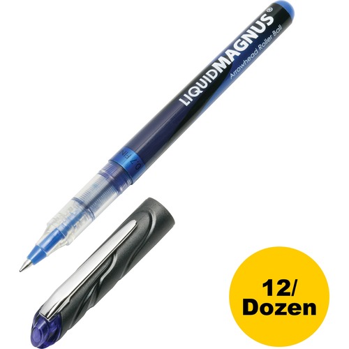 7520014612665, LIQUID MAGNUS ROLLER BALL STICK PEN, BLUE INK, FINE, DOZEN