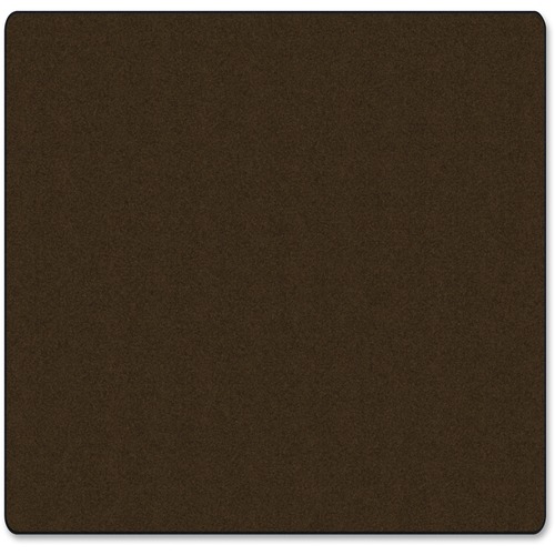 Solid Traditional Rug, Square, 12'x12', Chocolate