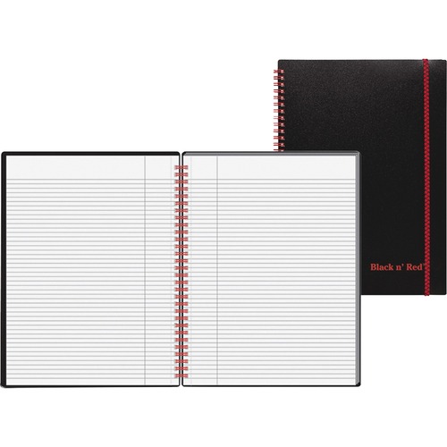 Twin Wire Poly Cover Notebook, Legal Rule, 11 3/4 X 8 1/4, 70 Sheets