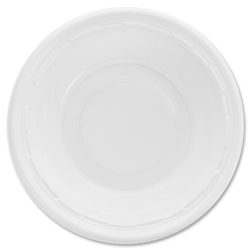 Famous Service Plastic Dinnerware, Bowl, 12oz, White, 125/pack, 8 Packs/carton