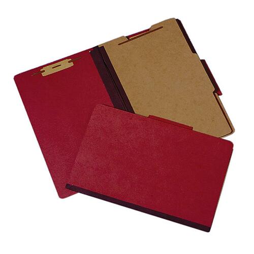 7530015234594 SKILCRAFT CLASSIFICATION FOLDER, 1 DIVIDER, LETTER SIZE, EARTH RED