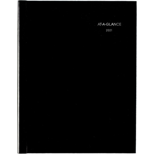 DAYMINDER HARDCOVER WEEKLY APPOINTMENT BOOK, 8 X 11, BLACK, 2019