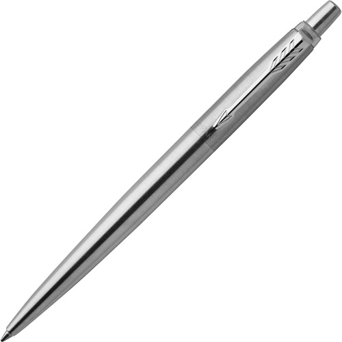 Jotter Retractable Ballpoint Pen, Stainless Steel W/blue Ink, Fine