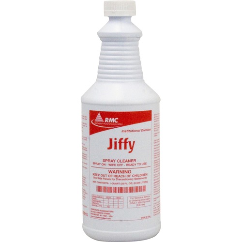 Rochester Midland Corporation  Spray Cleaner, Ready-to-Use, Jiffy, 32oz, 12/CT, Clear