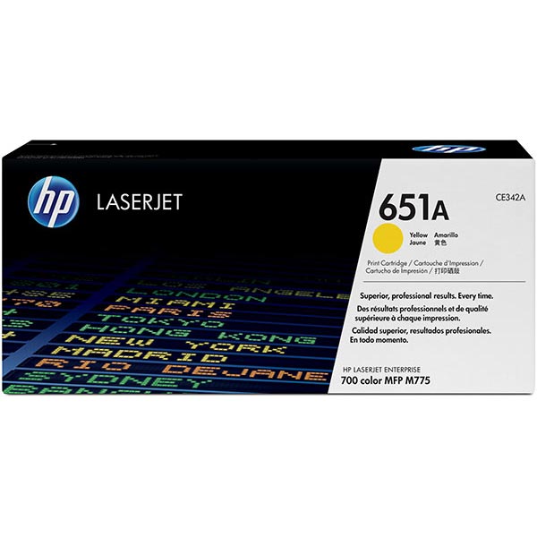 Hewlett-Packard  Toner Cartridge, 16,000 Page Yield, Yellow