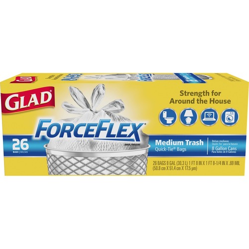 LINER,FORECFLEX,GLAD,8 GAL