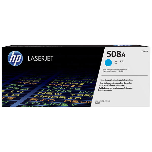 Hewlett-Packard  Toner Cartridge, HP 508A, 5000 Page Yield, Cyan