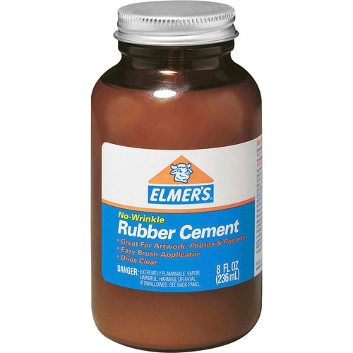 Rubber Cement, Repositionable, 8 Oz