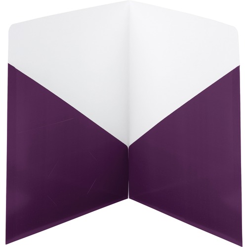 Contemporary 2-Pkt Folder, 9-3/4"x11-1/2", 25/BX, Purple