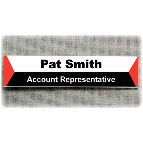 Panel Wall Sign Name Holder, Acrylic, 9 X 2, 6/pack, Clear