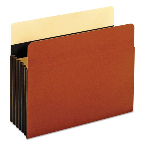 Heavy-Duty File Pockets, Straight, 1 Pocket, Letter, Redrope