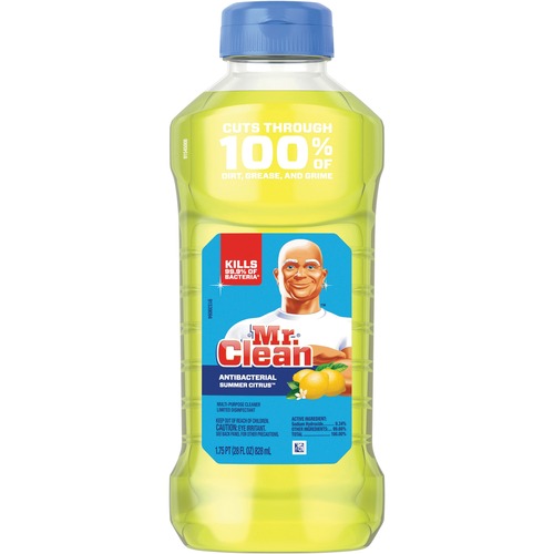 Procter & Gamble Commercial  Cleaner, Antibacterial, Summer Citrus, 28 oz, 9/CT, Yellow