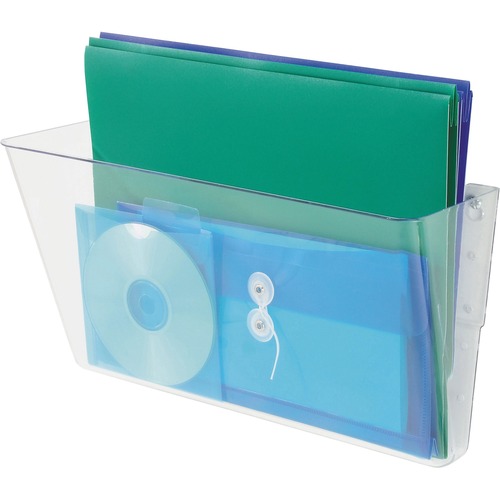 STACKABLE DOCUPOCKET WALL FILE, LEGAL, 16 1/4 X 4 X 7, CLEAR