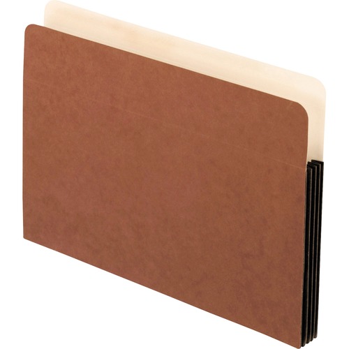 Smart Shield File Pocket, 1 Pocket, Straight Cut, Letter, Red Fiber