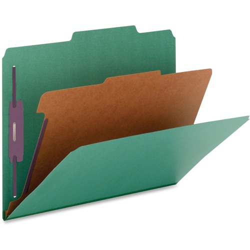 Classification Folders,1 Div, 2" Exp., Legal,10/BX, GN