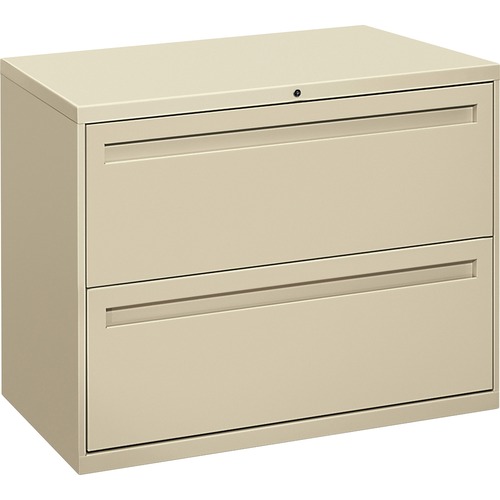 700 Series Two-Drawer Lateral File, 36w X 19-1/4d, Putty
