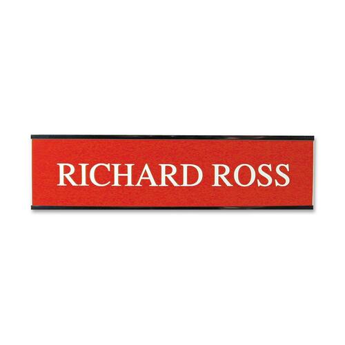 Standard Aluminum Wall Sign, 2"x8", Standard Silver