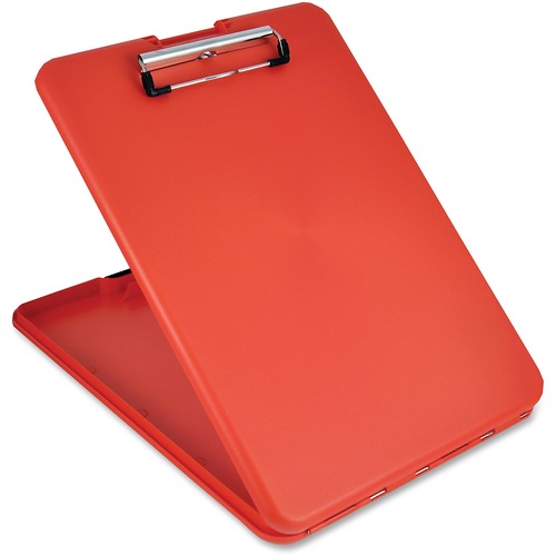 Slimmate Storage Clipboard, 1/2" Clip Cap, 8 1/2 X 11 Sheets, Red