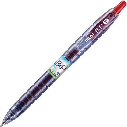 B2p Bottle-2-Pen Recycled Retractable Gel Ink Pen, Red Ink, .7mm