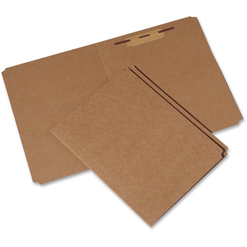 7530009268978, PAPERBOARD FOLDER, FASTENER, STRAIGHT CUT, LETTER, BROWN, 100/BOX