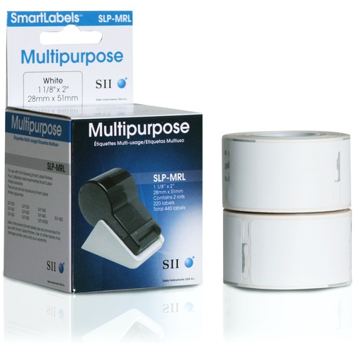 Self-Adhesive Multipurpose Labels, 1-1/8 X 2, White, 440/box