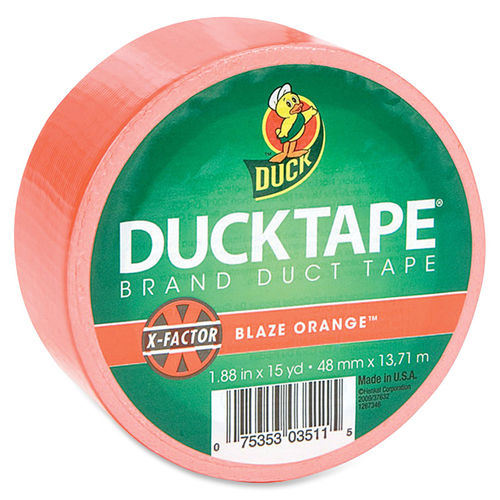 Duck Tape, 1.88"x15 Yards, Neon Orange