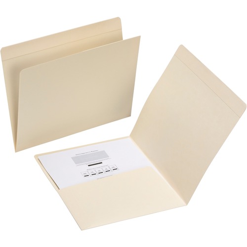 FILE FOLDERS, STRAIGHT TOP TAB, LETTER, MANILA, 50/BOX