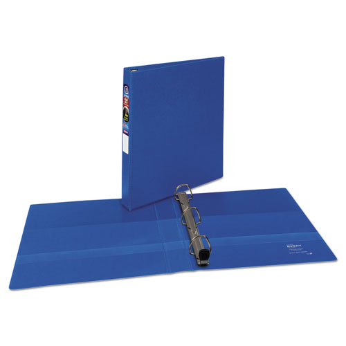 Heavy-Duty Binder With One Touch Ezd Rings, 11 X 8 1/2, 1" Capacity, Blue