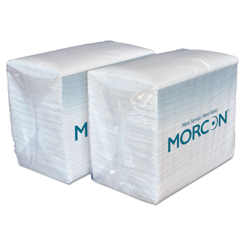 MORSOFT DINNER NAPKINS, 2-PLY, 14.5 X 16.5, WHITE, 3,000/CARTON