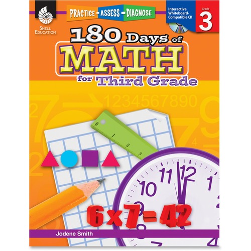 BOOK,180 DAYS OF MATH,GRD 3