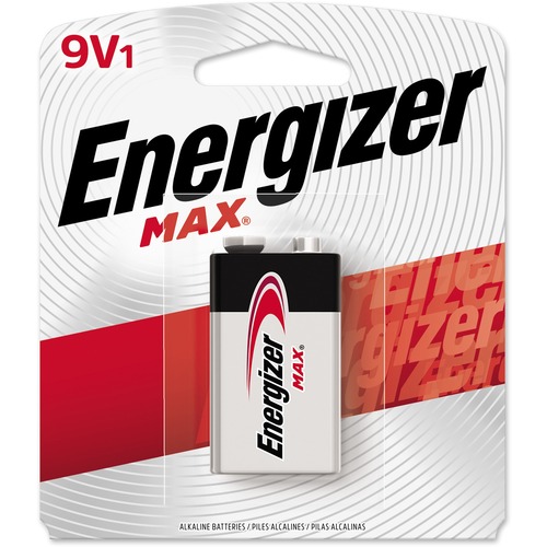 Energizer Alkaline Battery, 9 Volt, 48/CT, Silver