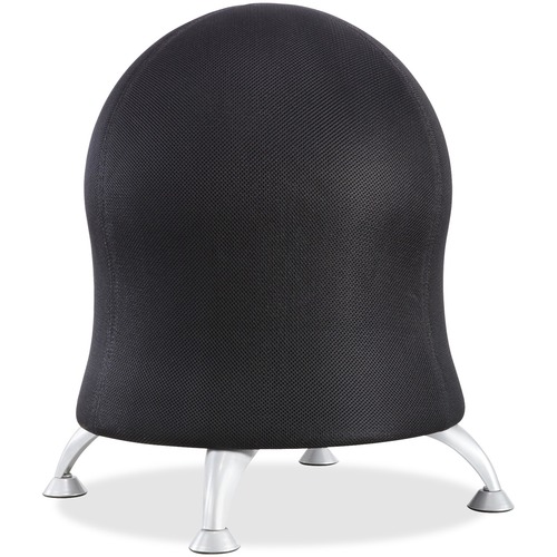 Zenergy Ball Chair, 22 1/2" Diameter X 23" High, Black/silver