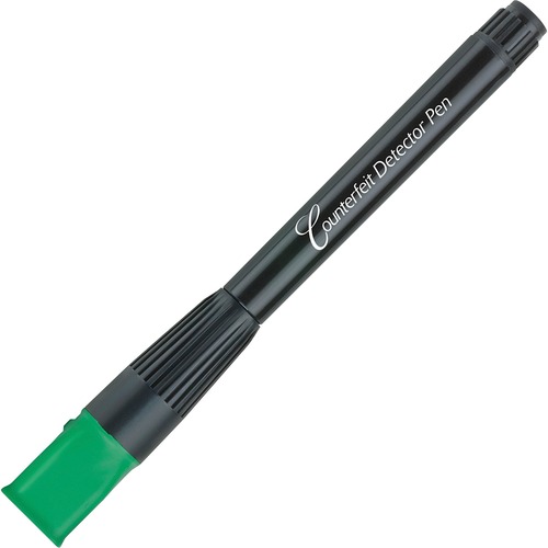 Counterfeit Detector Pen, 2-n-1l UV Light/Dry Mark, Black/GN