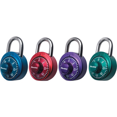 Numeric Combination Locks, Steel Shackle, Assorted Random