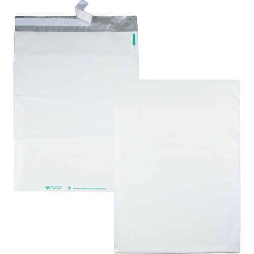 Redi Strip Poly Mailer, 14 X 19, White, 100/pack