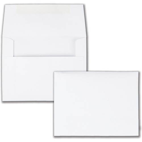 Greeting Card/invitation Envelope, #5 1/2, 4 3/8 X 5 3/4, White, 100/box