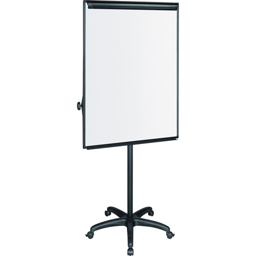 Silver Easy Clean Dry Erase Mobile Presentation Easel, 44" To 75-1/4" High