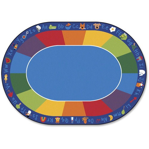 Seating Rug, Fun With Phonics, Oval, 8'3"x11'8"