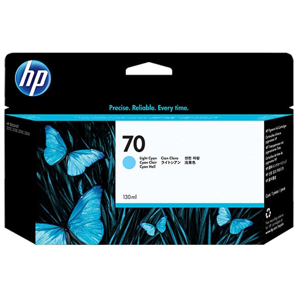 Hewlett-Packard  HP 70 Ink Cartridge, 130ml, Light Cyan