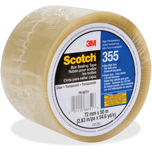 Scotch Box-Sealing Tape 355, 1RL, Clear