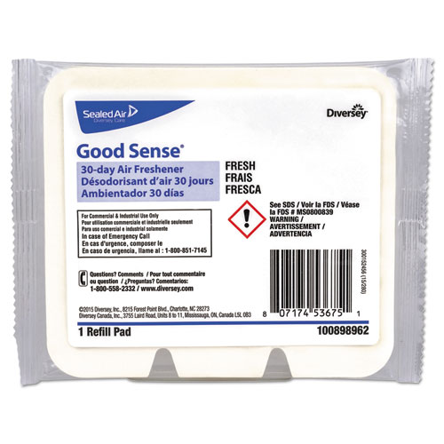 Good Sense 30-Day Air Freshener, Fresh, 12/carton