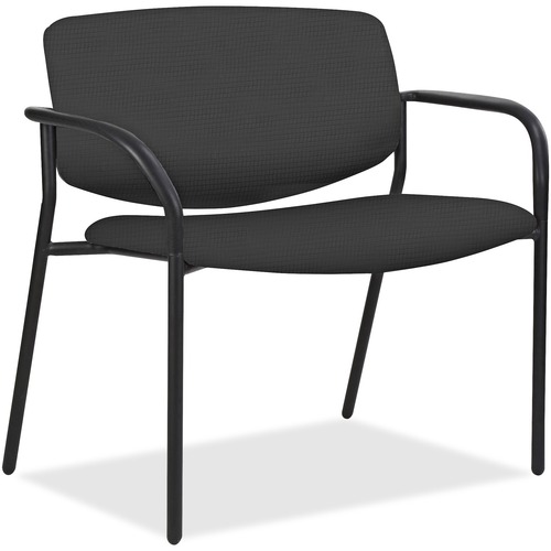 Chair, 600 lb. Cap, 25"x33"x36-1/2", Ash GY Fabric/BK Frame