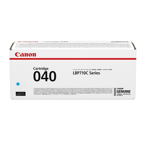 Canon (CRG-040) Color imageCLASS LBP712Cdn Cyan Toner Cartridge (5400 Yield)