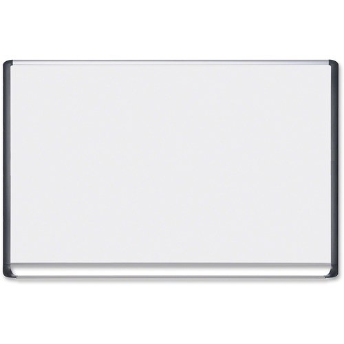 Porcelain Magnetic Dry Erase Board, 48x72, White/silver