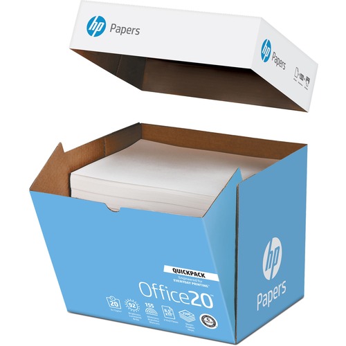 OFFICE20 PAPER, 92 BRIGHT, 20LB, 8.5 X 11, WHITE, 2, 500/CARTON