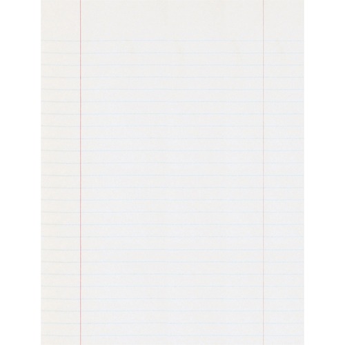 Composition Paper With Red Rule, 16 Lbs., 8 X 10-1/2, White, 500 Sheets/pack