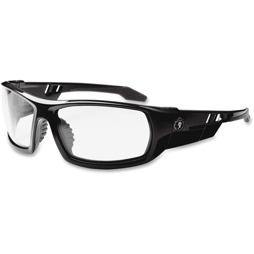 Ergodyne  Clear Lens Safety Glasses w/Fog-Off, Black